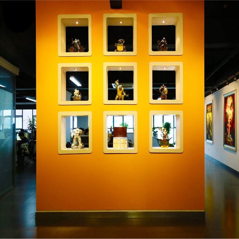 We moved into office space designed from the ground up for art production.