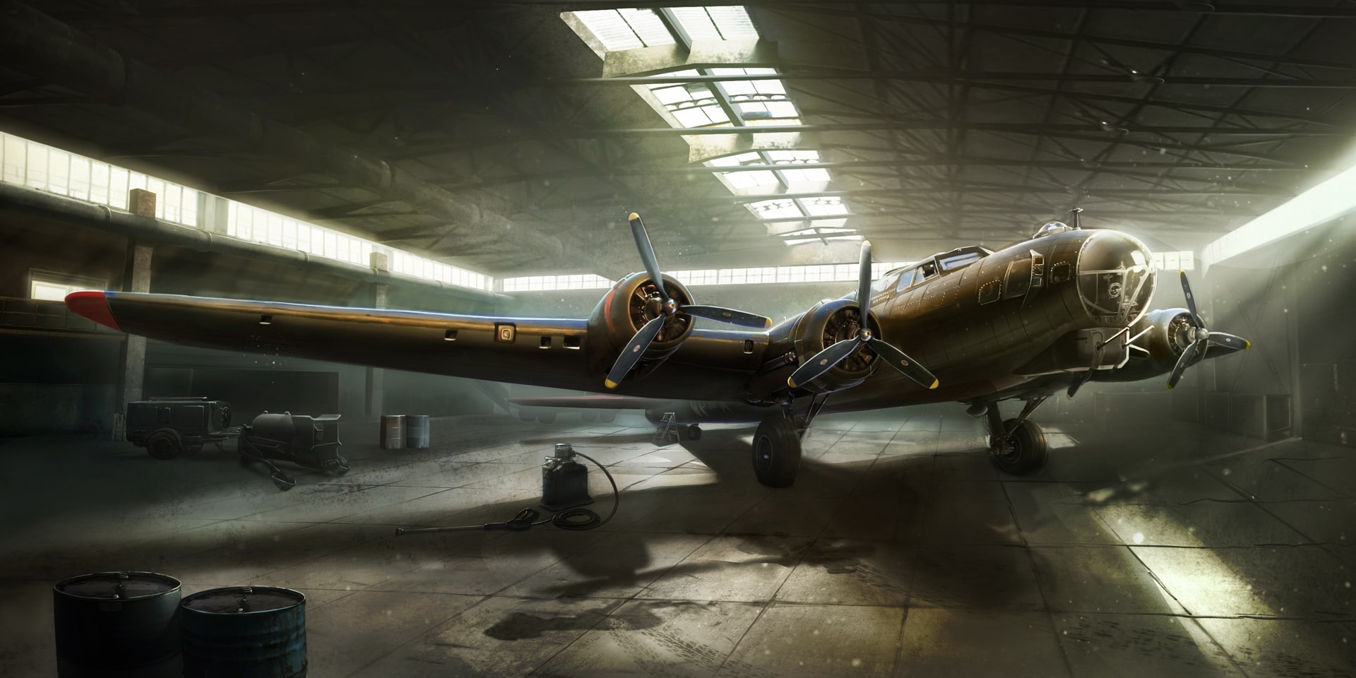 2d plane key art