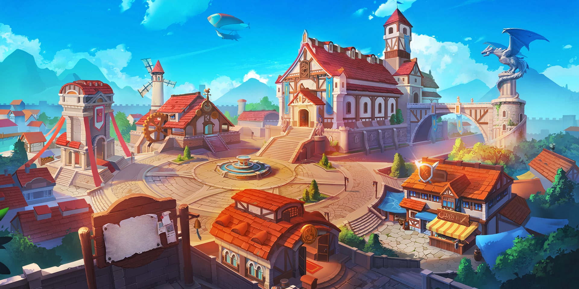 2d cartoon environment art
