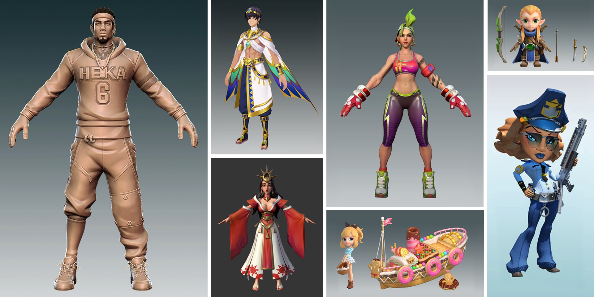 our 3d character assets